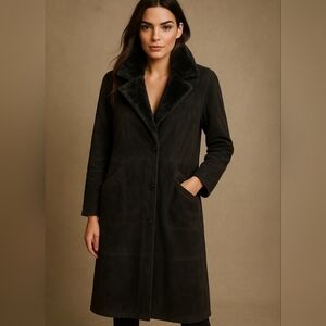 Revillon Shearling coat Black Women's  Size XL